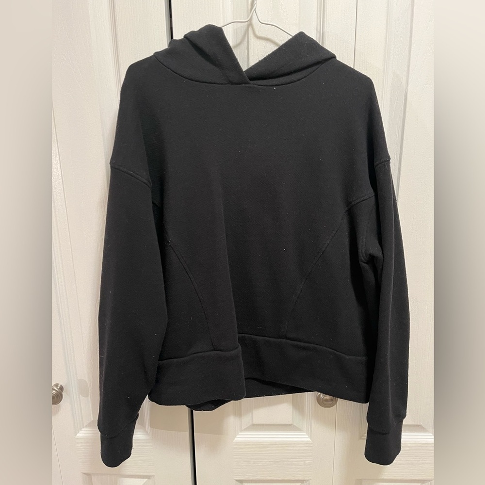 Zara Black Hoodie with Stitching Detail